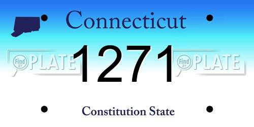 1271 Connecticut License Plate