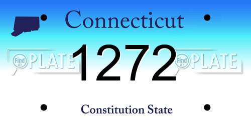 1272 Connecticut License Plate