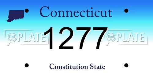 1277 Connecticut License Plate