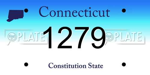 1279 Connecticut License Plate