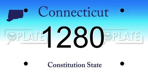1280 Connecticut License Plate