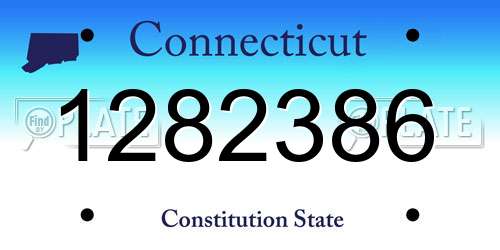 1282386 Connecticut License Plate