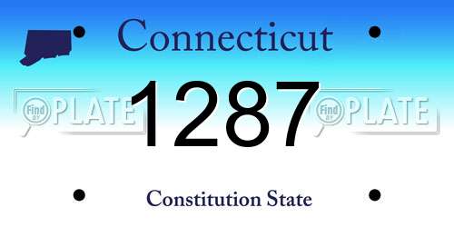 1287 Connecticut License Plate