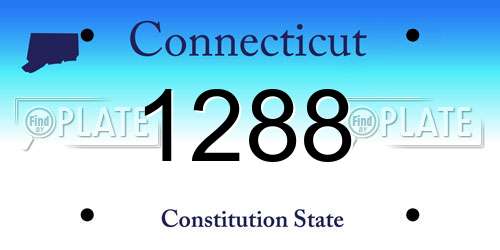 1288 Connecticut License Plate