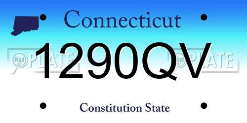 1290QV Connecticut License Plate