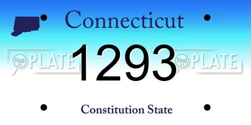 1293 Connecticut License Plate