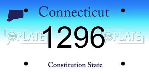 1296 Connecticut License Plate