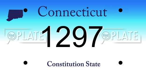1297 Connecticut License Plate