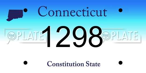 1298 Connecticut License Plate