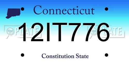 12IT776 Connecticut License Plate