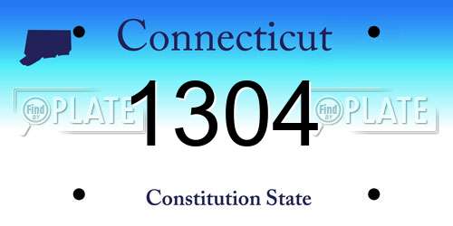 1304 Connecticut License Plate