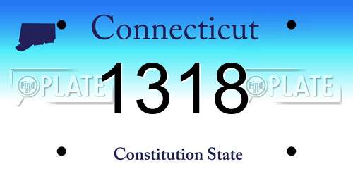 1318 Connecticut License Plate