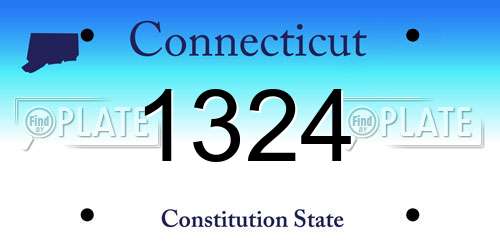 1324 Connecticut License Plate