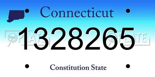 1328265 Connecticut License Plate