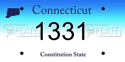 1331 Connecticut License Plate