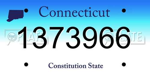 1373966 Connecticut License Plate