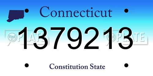 1379213 Connecticut License Plate