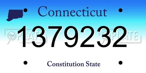 1379232 Connecticut License Plate