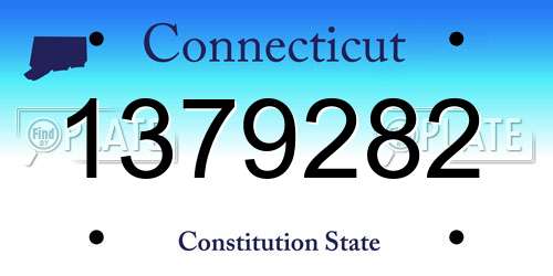 1379282 Connecticut License Plate