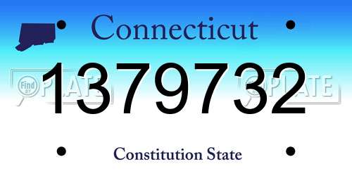 1379732 Connecticut License Plate