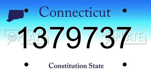 1379737 Connecticut License Plate