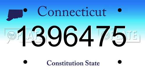 1396475 Connecticut License Plate