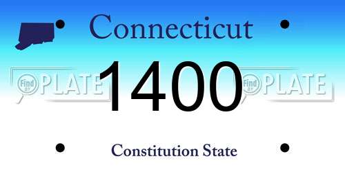 1400 Connecticut License Plate
