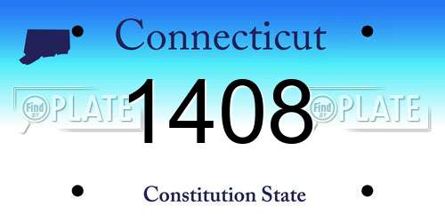 1408 Connecticut License Plate