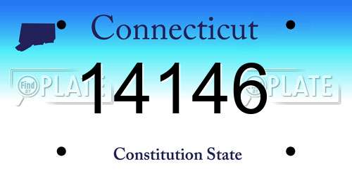 14146 Connecticut License Plate
