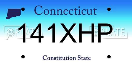 141XHP Connecticut License Plate