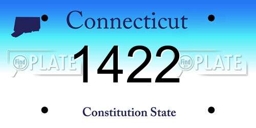 1422 Connecticut License Plate