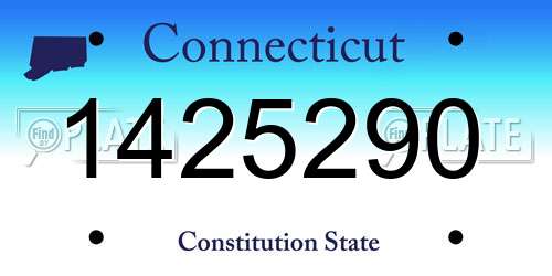 1425290 Connecticut License Plate