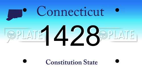 1428 Connecticut License Plate
