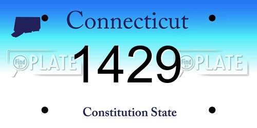 1429 Connecticut License Plate