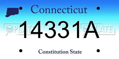 14331A Connecticut License Plate