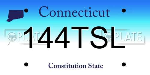 144TSL Connecticut License Plate