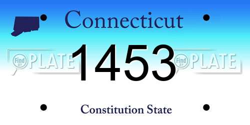 1453 Connecticut License Plate