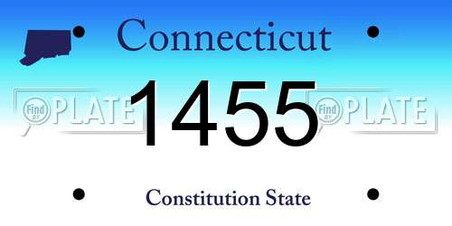 1455 Connecticut License Plate