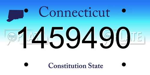 1459490 Connecticut License Plate