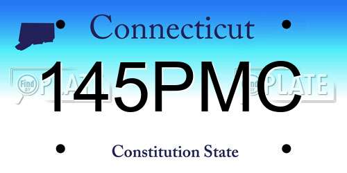 145PMC Connecticut License Plate