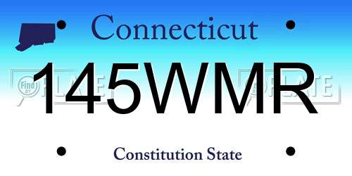 145WMR Connecticut License Plate