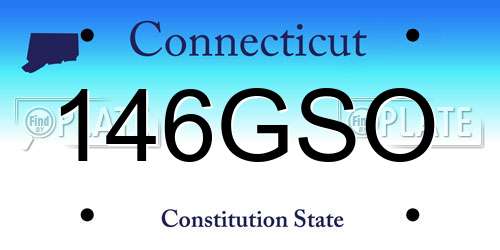 146GSO Connecticut License Plate