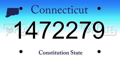 1472279 Connecticut License Plate