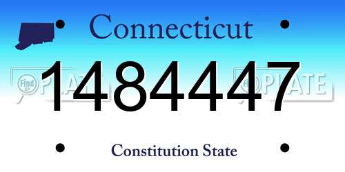 1484447 Connecticut License Plate