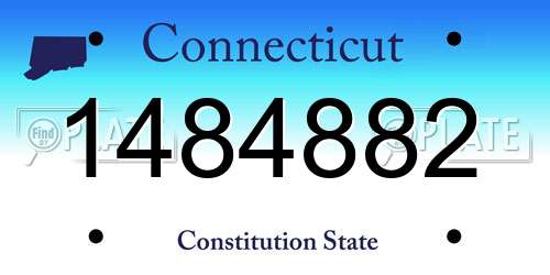 1484882 Connecticut License Plate