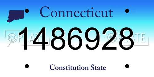 1486928 Connecticut License Plate
