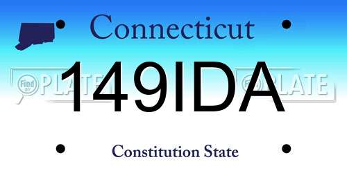 149IDA Connecticut License Plate