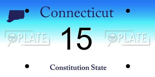 15 Connecticut License Plate