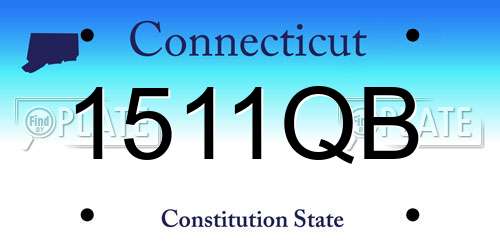 1511QB Connecticut License Plate