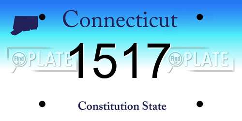 1517 Connecticut License Plate